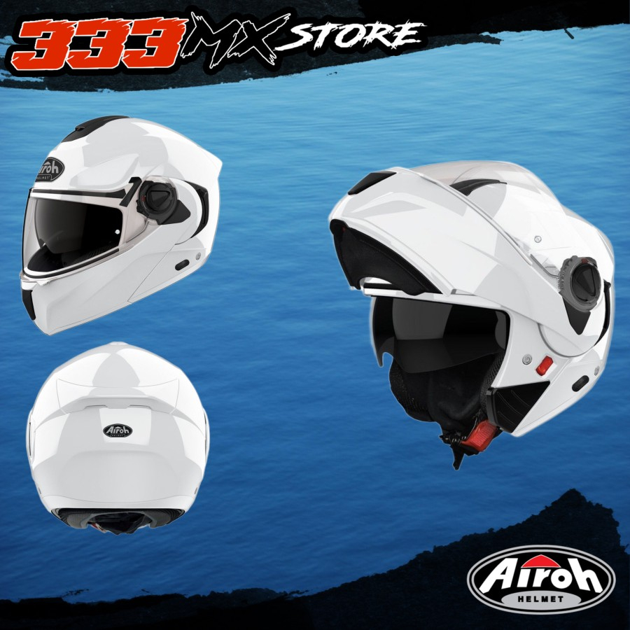 Helm AIROH Specktre Color White Gloss AIROH Helmet Specktre White Ori