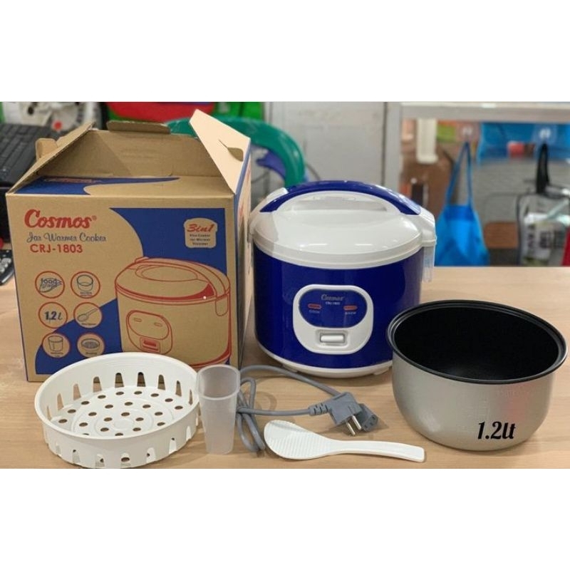RICE COKER COSMOS /PEMANAS/ PENANAK NASI COSMOS CRJ-1803 1,2liter/cosmos jar warmer cooker
