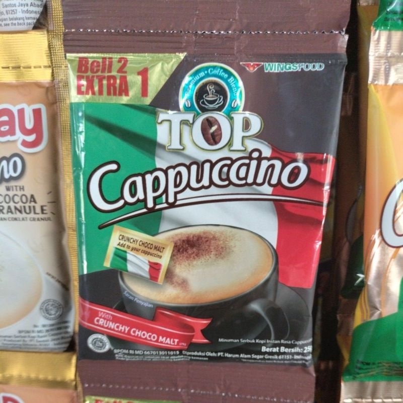 

Top Cappucino 1 renceng isi 15 shacet