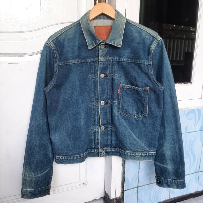 LEVIS TYPE 1 BUTTON J02 SELVADGE TRUCKER JACKET DENIM