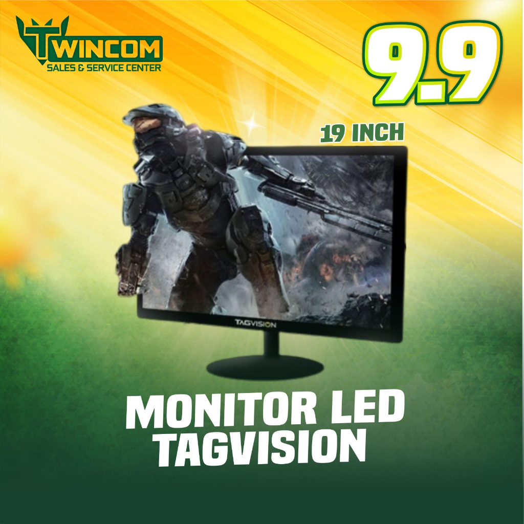 LED MONITOR PRO TAGVISION 19 INCH 20 INCH 22 INCH BUILT IN SPEAKER