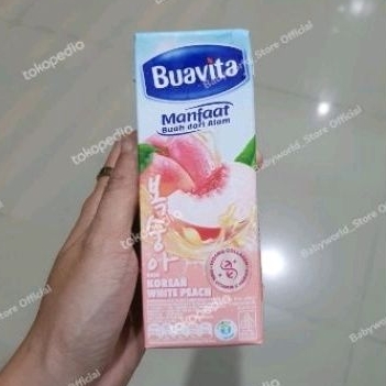 

BUAVITA Juice Jus Sari Buah rasa KOREAN WHITE PEACH 250ml