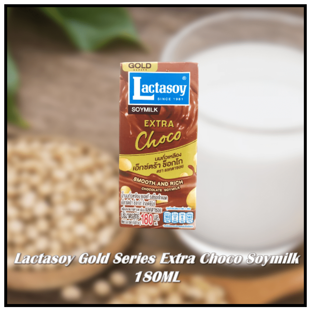 

Lactasoy gold series extra choco soymilk 180ML