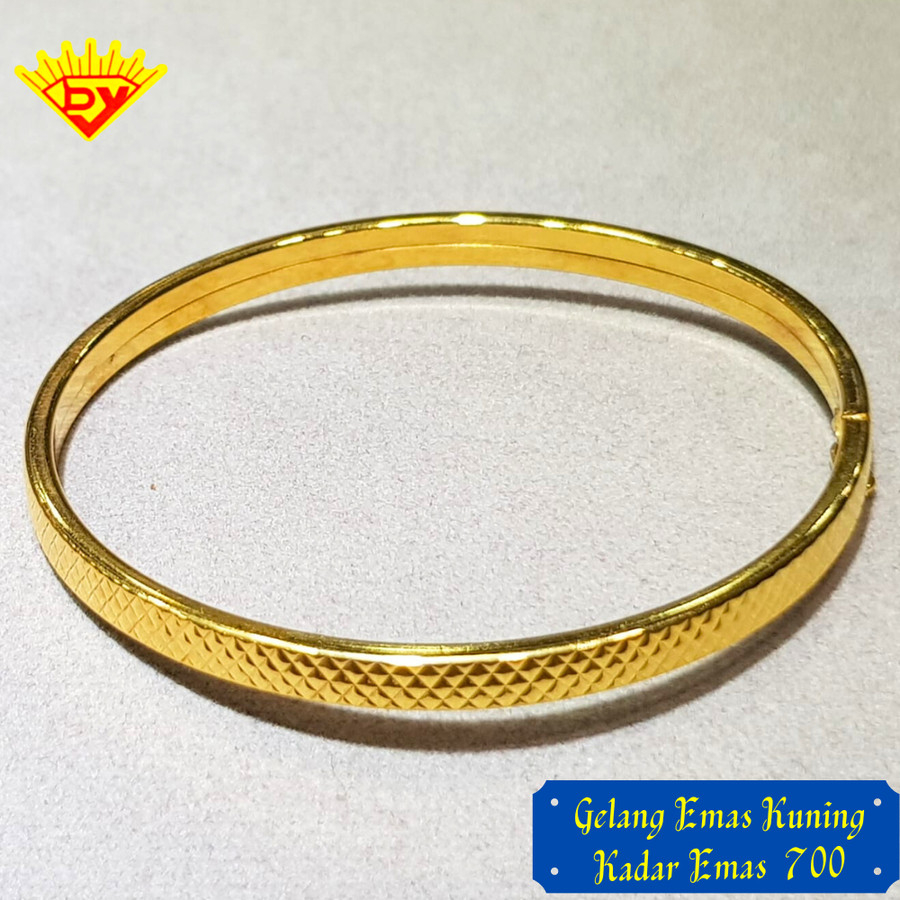 Gelang Emas Kaku Kadar Emas 700