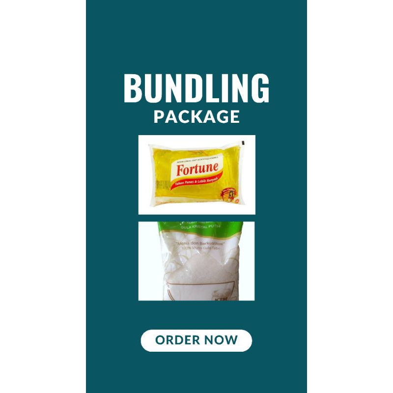 

Minyak for ban 1L dan gula 1 kg