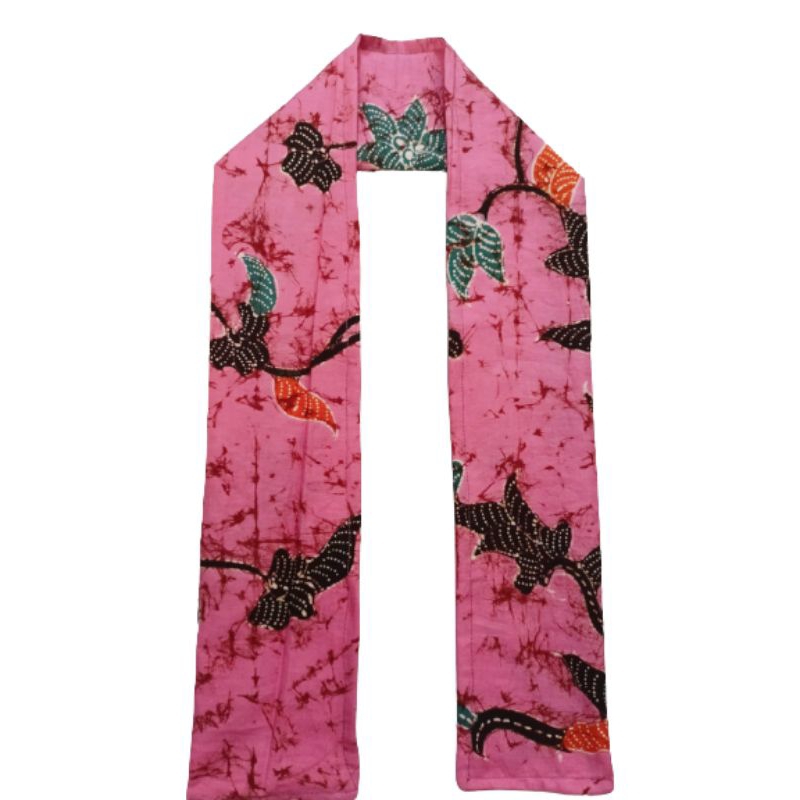 SYAL BATIK TULIS PINK/ SYAL BATIK INSTAN / SCRAF BATIK MURAH