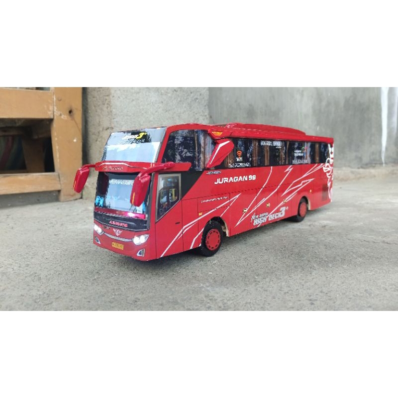 Miniatur bus JURAGAN 99 bisa pakai basuri