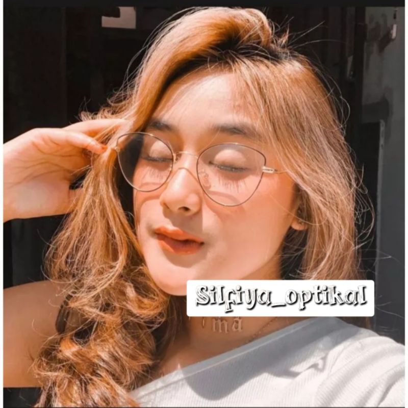 Kacamata Wanita 6658 / Kacamata Minus & Cylinder & Normal / Kacamata Photocromic / Kacamata antiradi