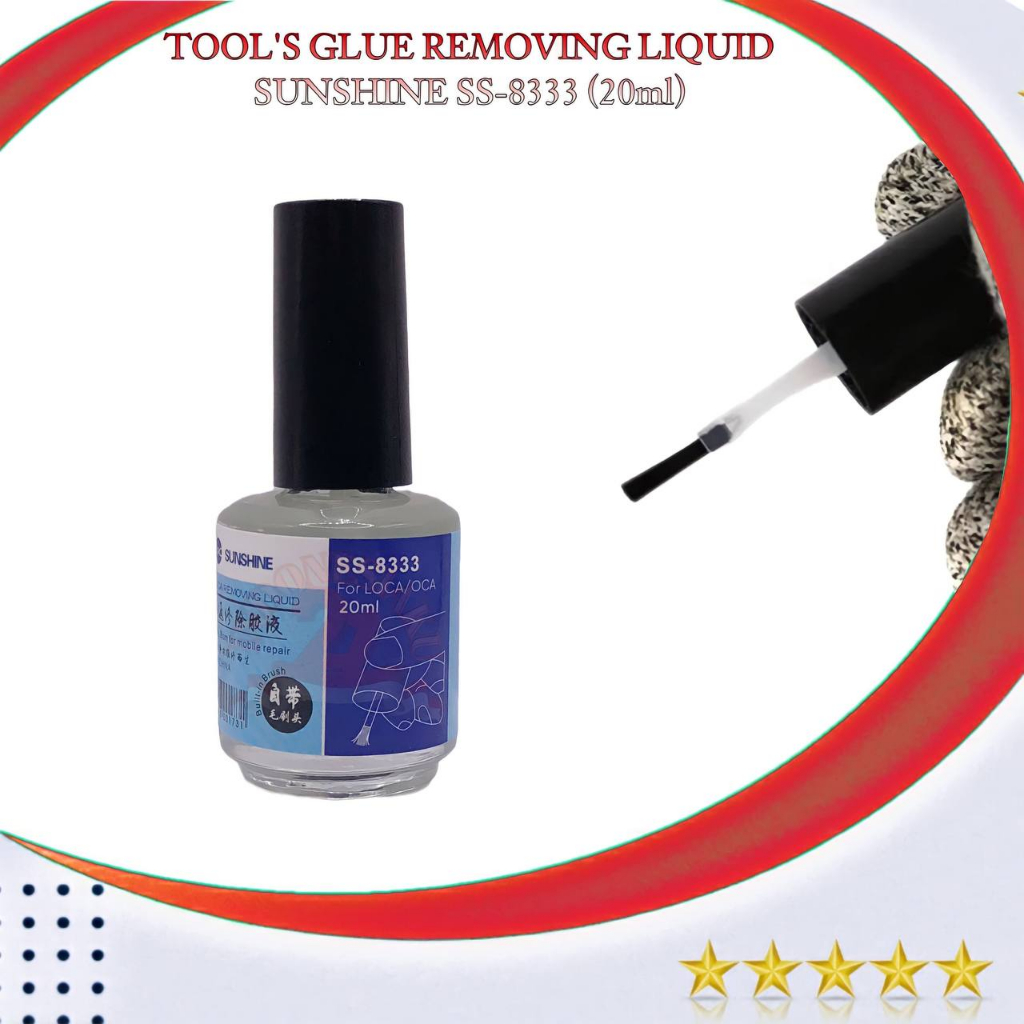 

GLUE REMOVING SUNSHINE SS - 8333 (20ml) CAIRAN PEMBERSIH LEM NEW