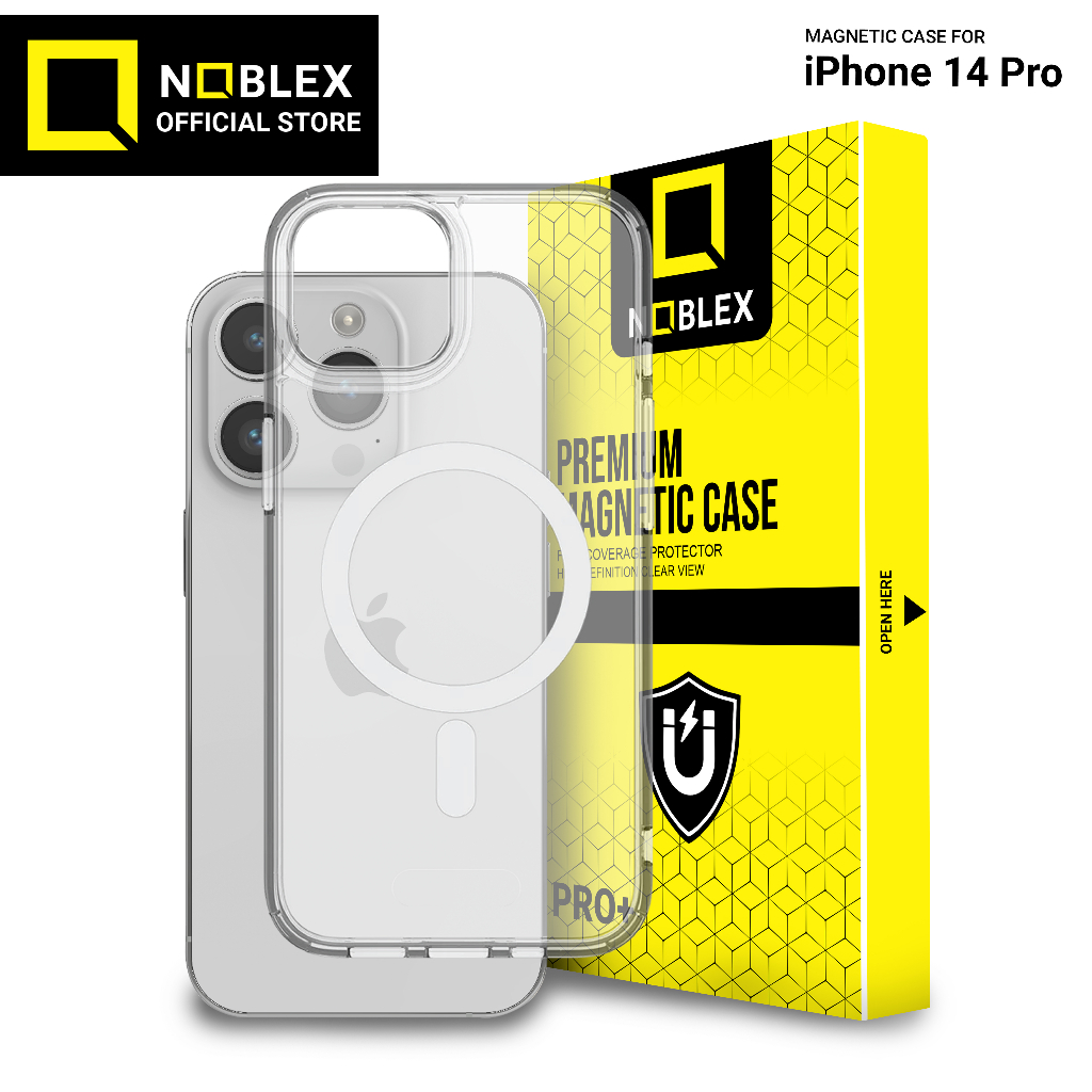 Noblex Magnetic Case Magsafe for iPhone 14 Pro Casing Anti Crack Anti Kuning for iPhone Magnetic Wireless Charging Case Clear Hybrid Bumper Casing XR 11 15 Pro Max 15 Plus 14 Pro Max 14 Plus 13 Pro Max 12 Pro Max 11 Pro Max X XS MAX Full Screen Cover