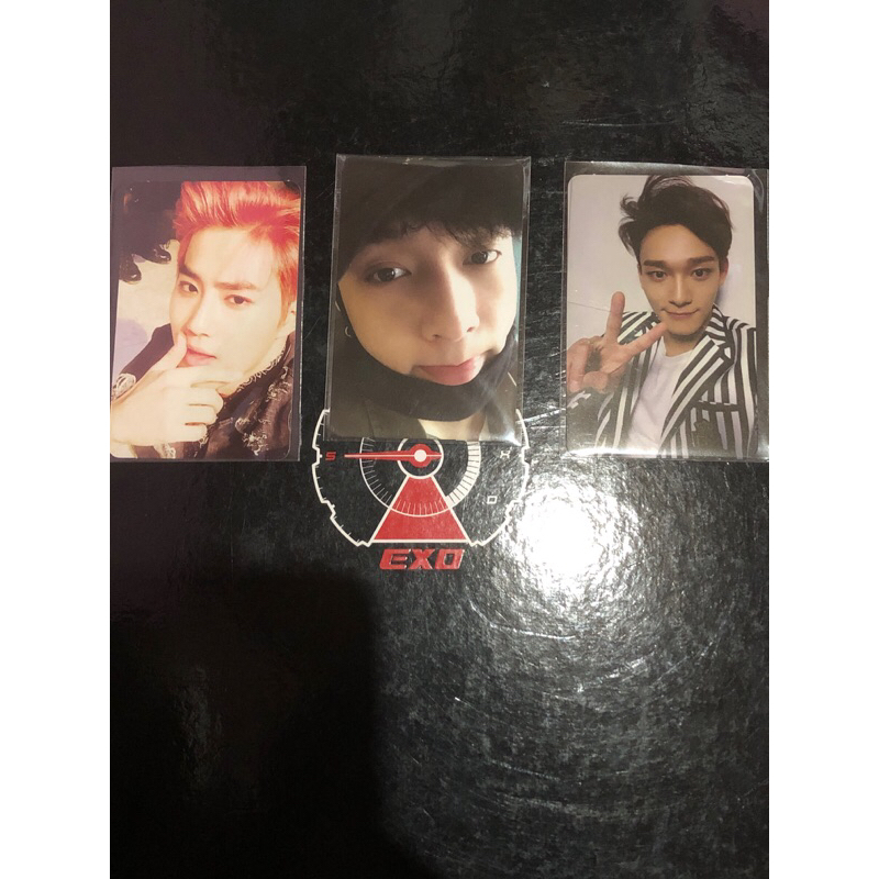Official Photocard PC Suho Lay Chen EXO