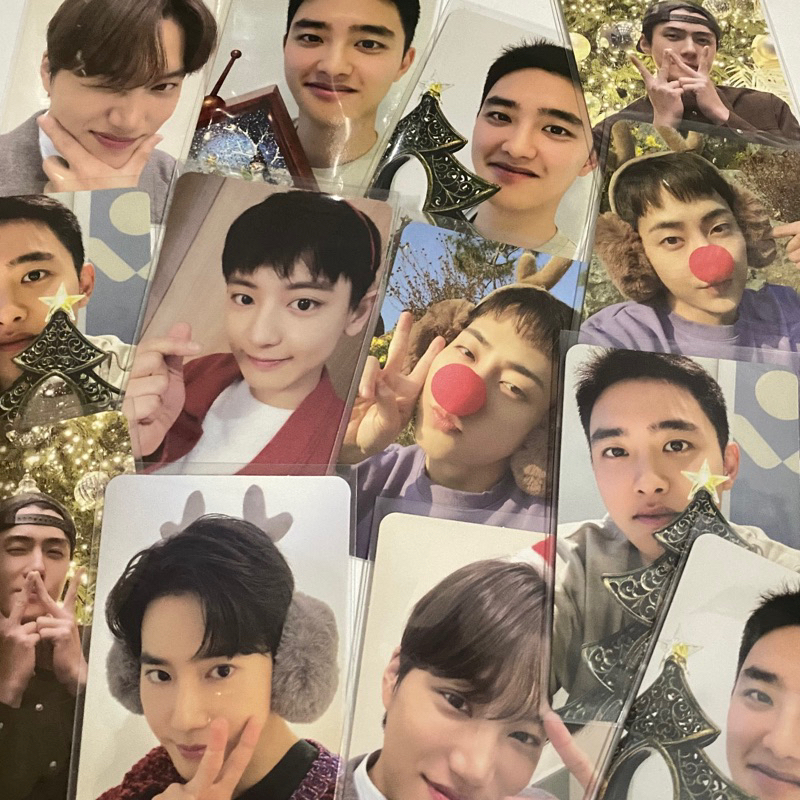 [READY] photocard pc exo pink christmas xiumin chanyeol kai