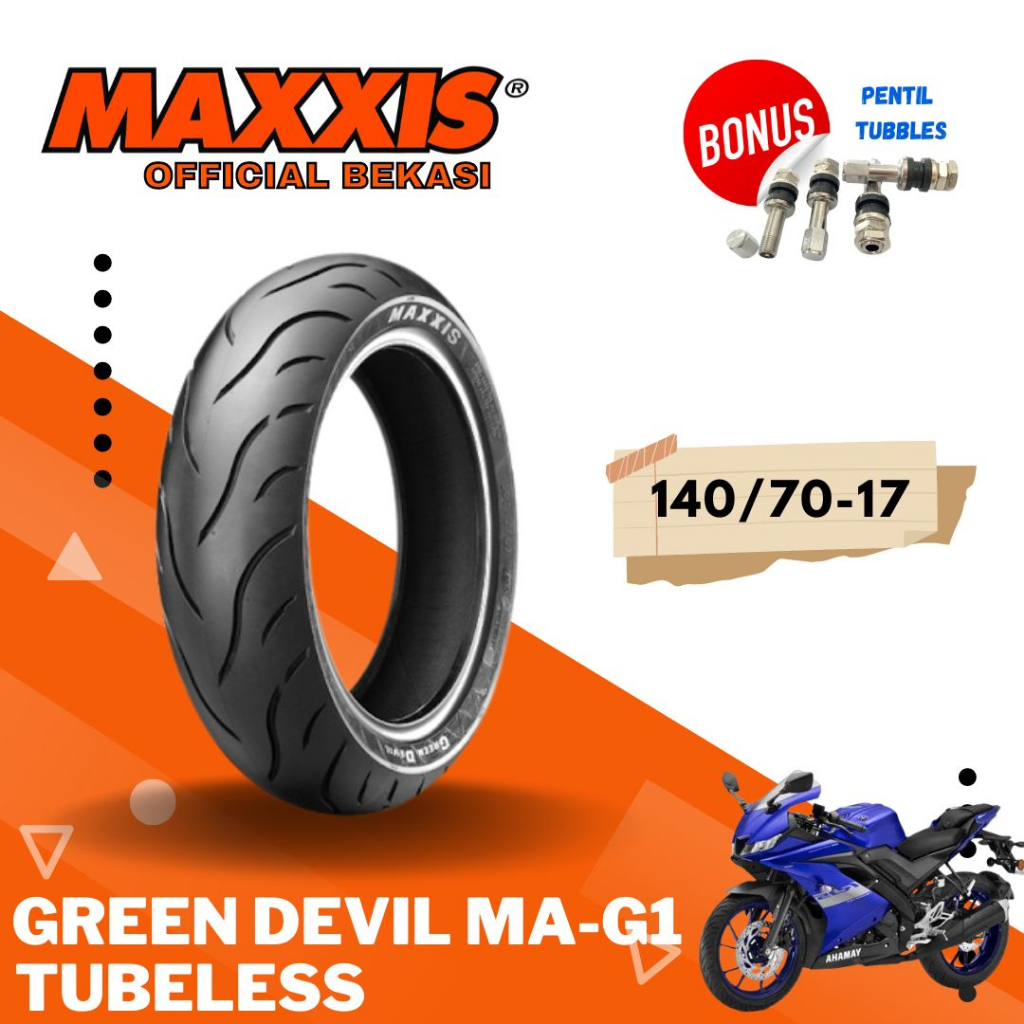 ID MAXXIS GREEN DEVIL RING 17 / BAN MAXXIS ( 100/80 / 110/70 / 120/70 / 130/70 / 140/70 ) BAN