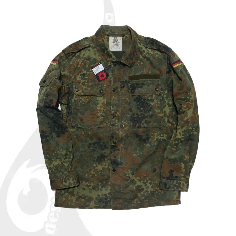 vintage jaket flectran army camo 93