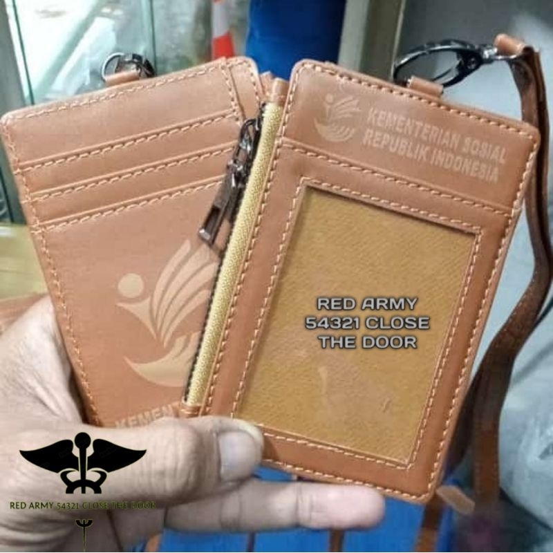 

ID Card Holder Tali Lanyard Name Tag Model Dompet Terbaru Logo KEMENSOS