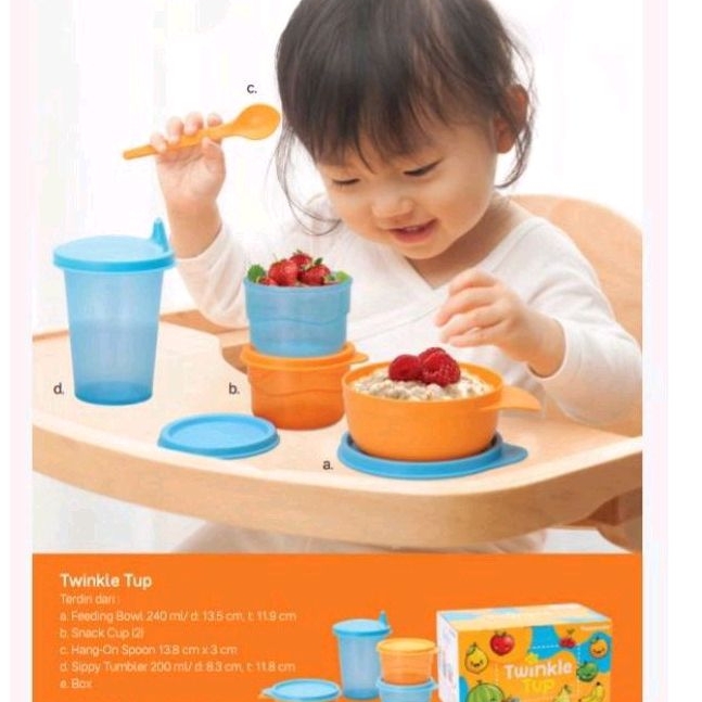 twinkle tup tupperware/wadah mpasi bayi/wadah makan bayi
