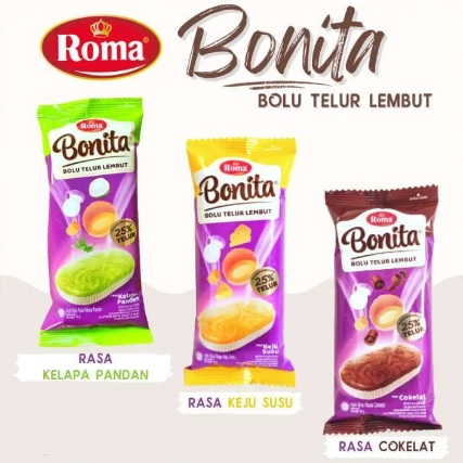 

ROMA BONITA BOLU TELUR LEMBUT SOFT CAKE 1 SACHET