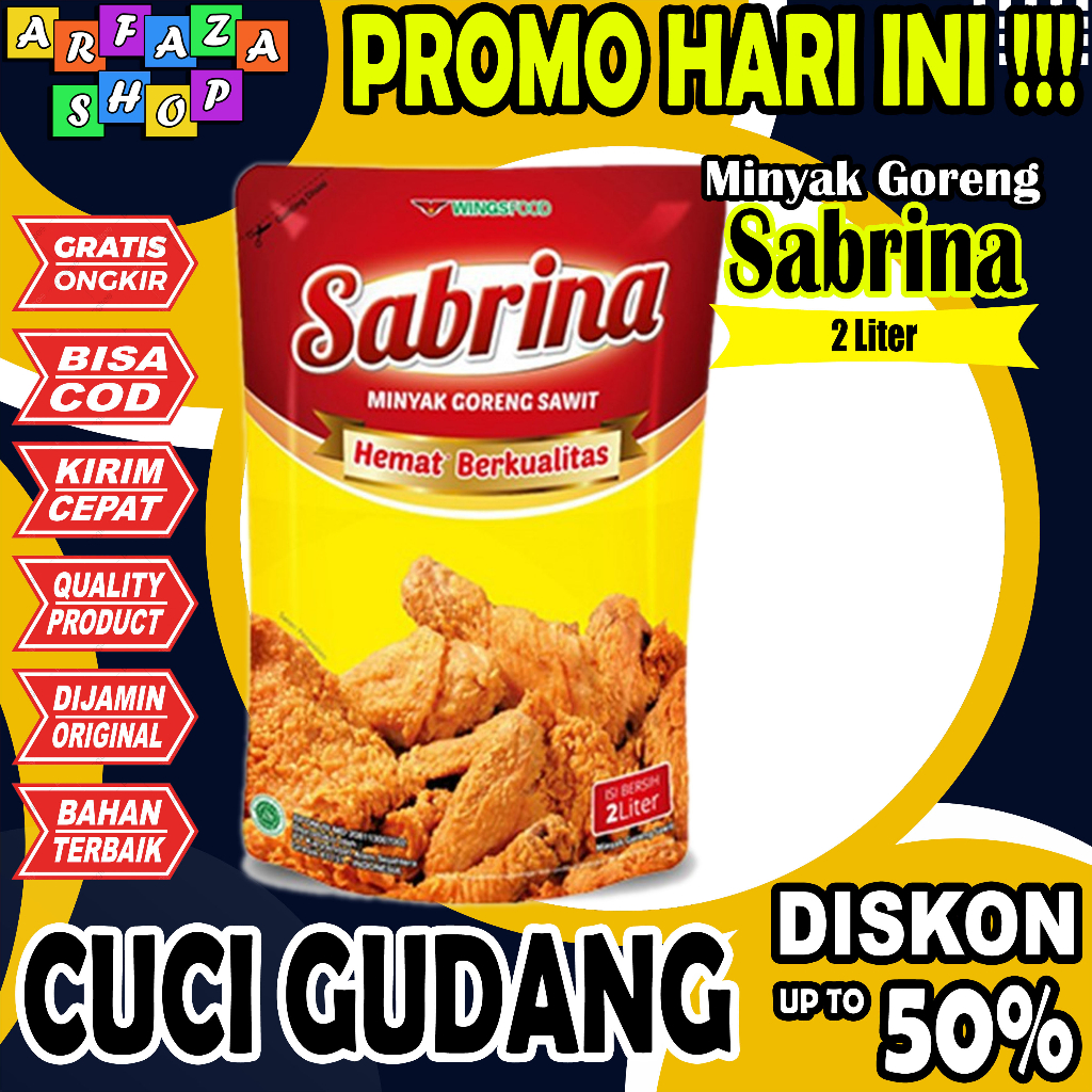 

Minyak Goreng Sabrina 2 Liter Minyak Goreng Kemasan