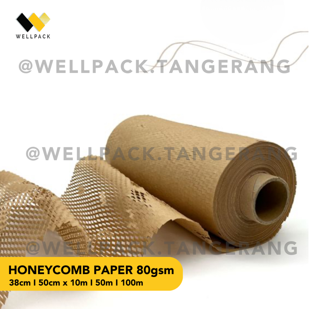 

Honeycomb Paper Brown / Wrap Kertas (Hexa) - Eco Friendly - Pengganti Bubble Wrap