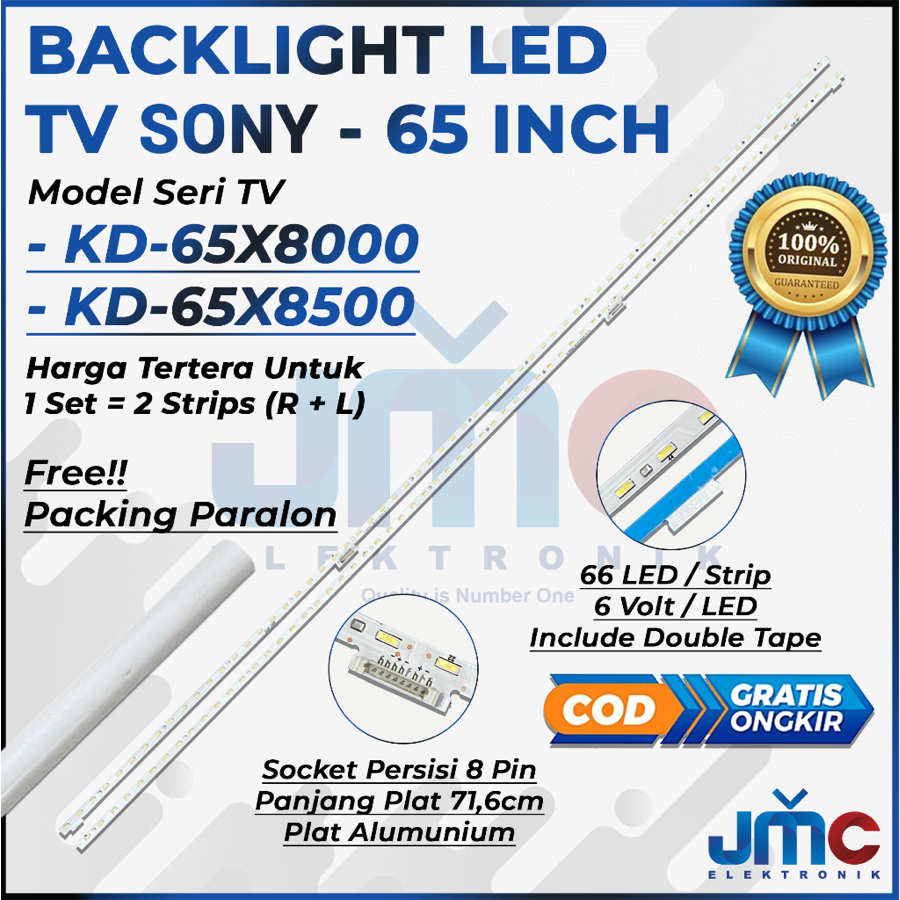 BACKLIGHT TV LED SONY 65 INCH KD-65X8000 KD-65X8500 KD65X8000 KD65X8500 65X8000 65X8500