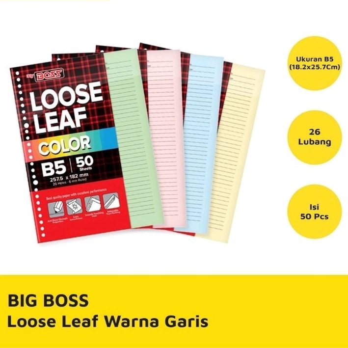 

Lose leaf warna b5 50