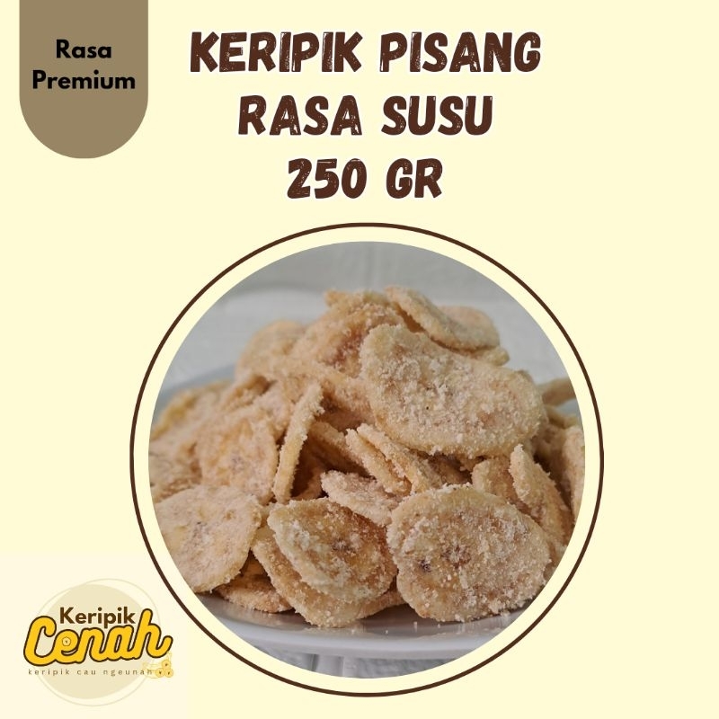 

Keripik Pisang Rasa Susu 250gr Enak Murah | Keripik Cenah