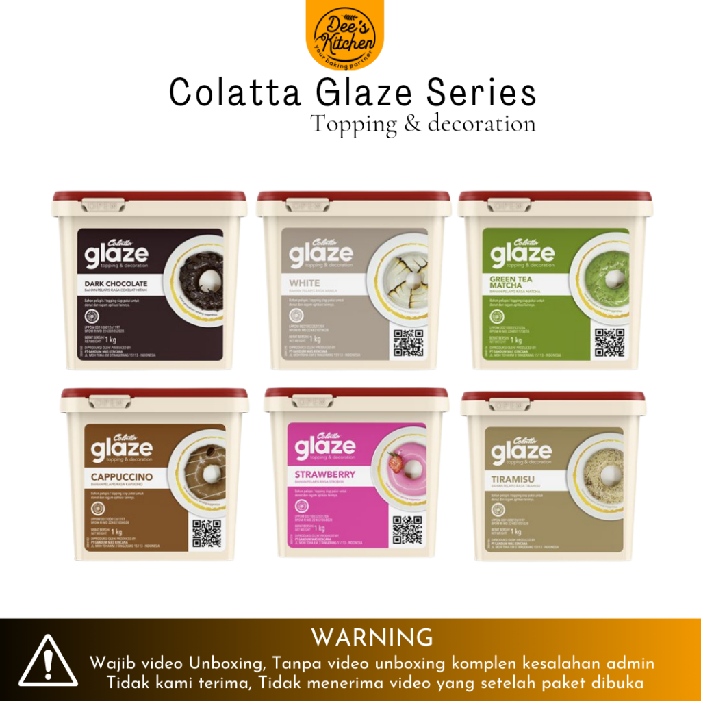 

COLATTA Glaze Topping & Decoration 500gr (Repack)