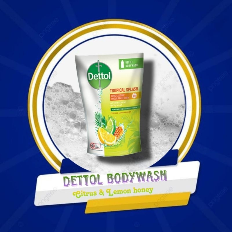 Dettol Sabun Mandi Cair Tropical Splash 410g