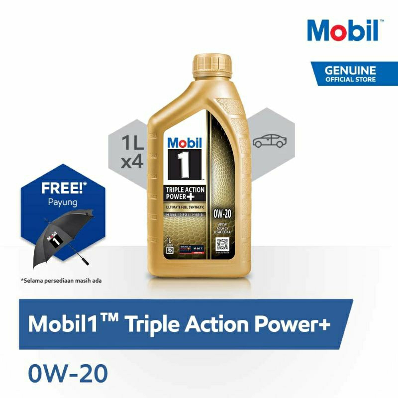 Oli mobil super 1 gold 0W-20 Ultimate Full Synthetic