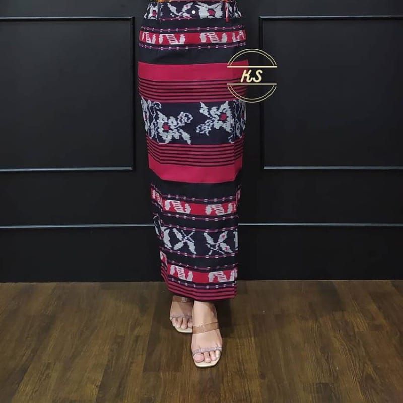 ROK SPAN TENUN  TROSO, ROK WANITA CANTIK TENUN MOTIF ETNIK