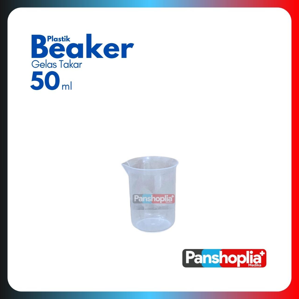 Beaker Plastik 50ml / Gelas Takar Lab