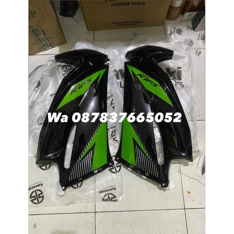 Sepasang fairing sayap atas ninja rr new 2014 hijau ijo