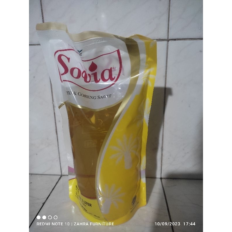 

MINYAK SOVIA 1 L/ MINYAK GORENG DISKON 50%