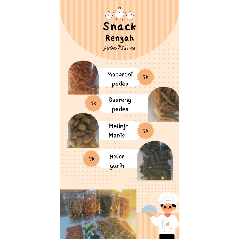 

Snack Renyah berbagai farian rasa