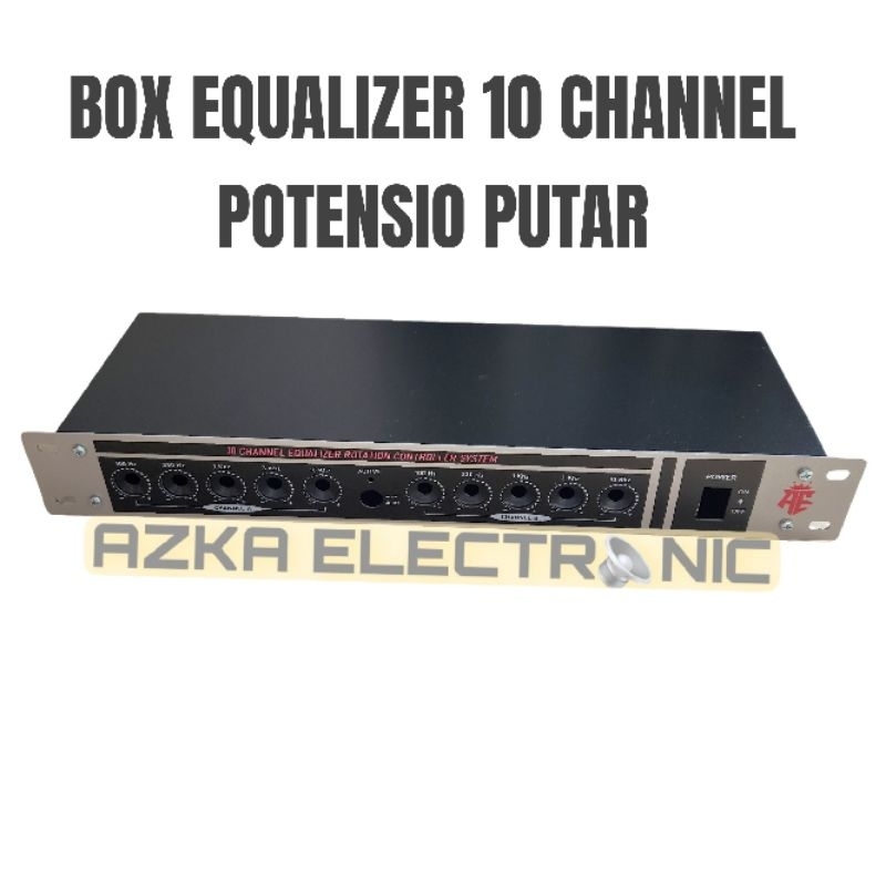 Box Equalizer Stereo 10 Channel Potensio Putar Harmony