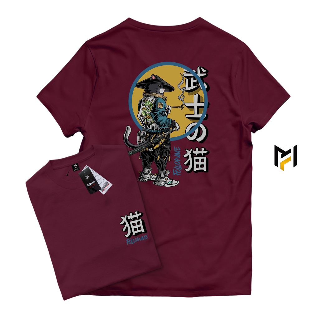 Followme - Tshirt Kaos Keren Lengan Pendek Samurai Fm Unisex