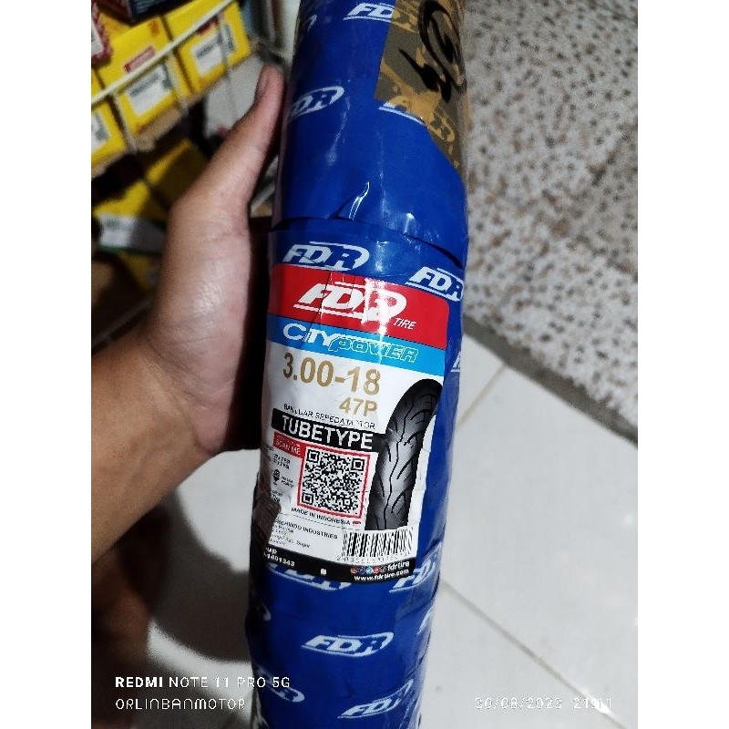 Ban FDR City Power 300-18/Ban Belakang Megapro Primus/Ban FDR Belakang Megapro Primus/Ban Belakang R