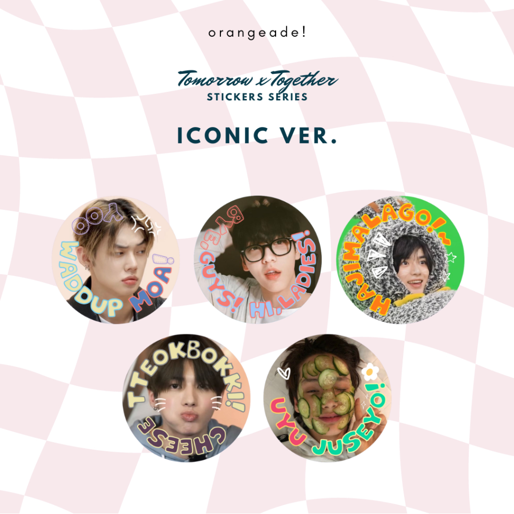 [READY STOCK] TXT STICKERS ICONIC VER. (Stiker KPOP Fanmade Merch)