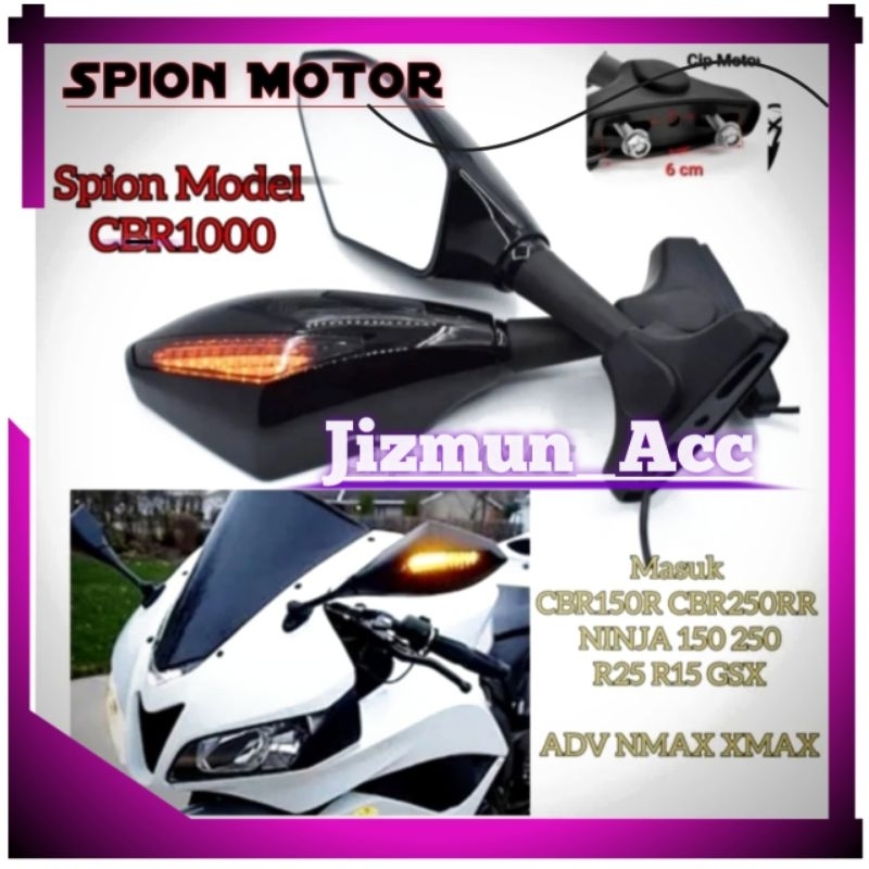 Spion Model CBR1000 CBR 1000 Spion Fairing Lampu CBR R15 R25 GSX Ninja ADV