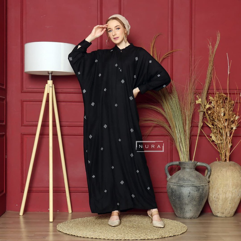 gamis katun rayon premium motif terbaru jumbo