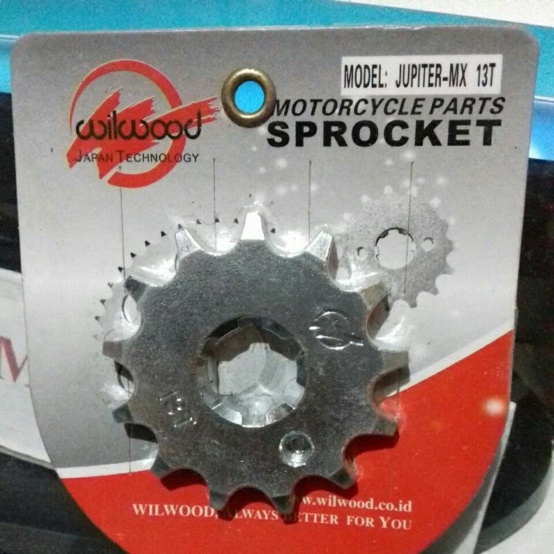 Gear Depan Vixion Jupiter Mx 428-13 14 15T Wilwood
