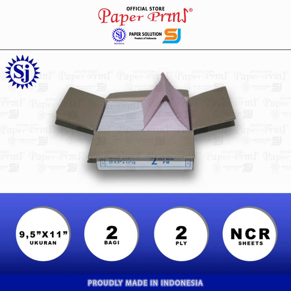 

RB6 SJ Kertas Continuous Form 2PLY NCR 9,5" x 11"/2 (Bagi 2)