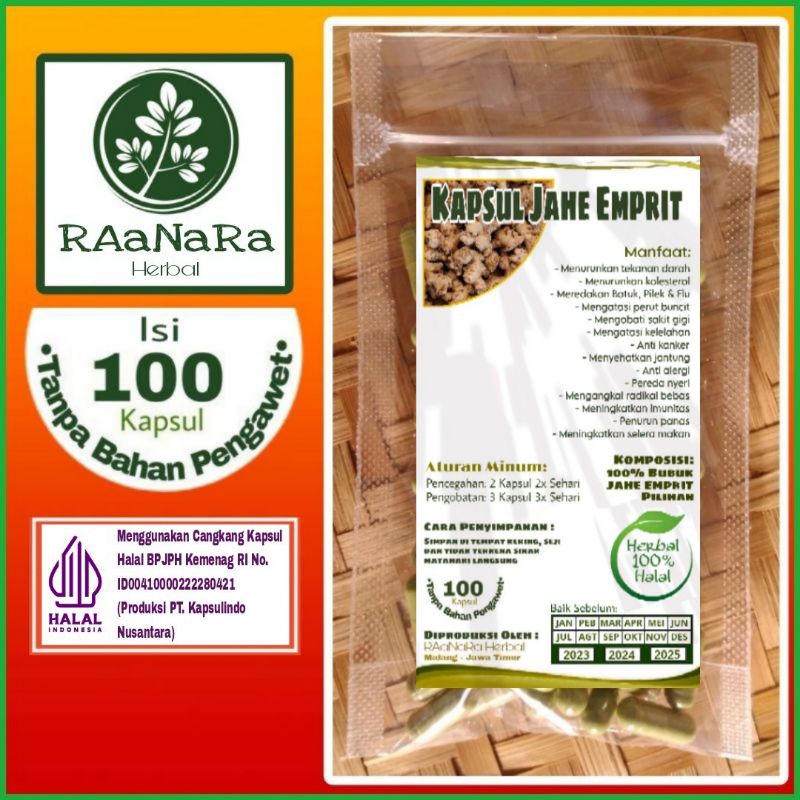 

Kapsul Jahe Emprit 100 Asli Murni Original Organik Asma Osteoarthritis Rematik