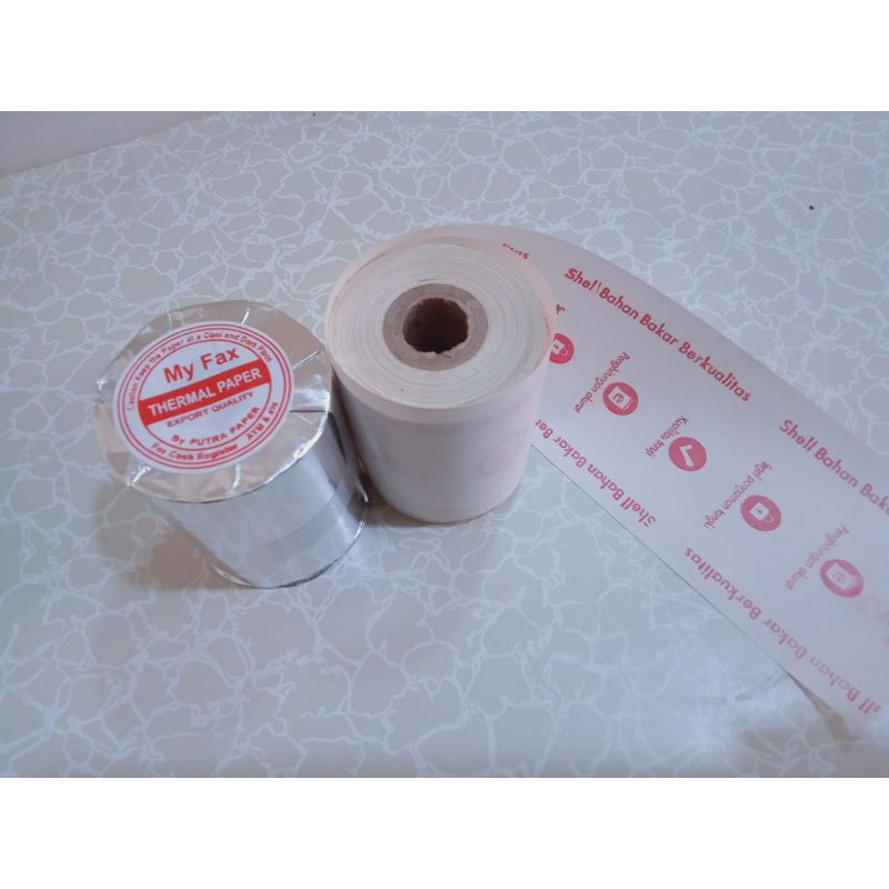 

10 Roll Kertas thermal logo Shell ukuran 58x48mm