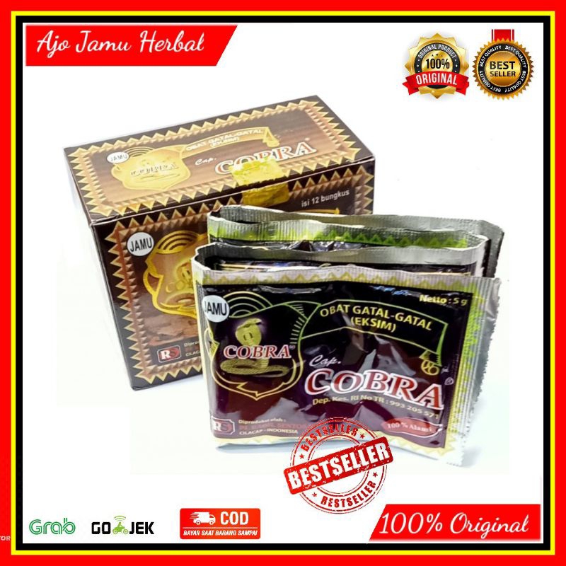 

Serbuk Cobra x jamu gatal isi 12 sachet