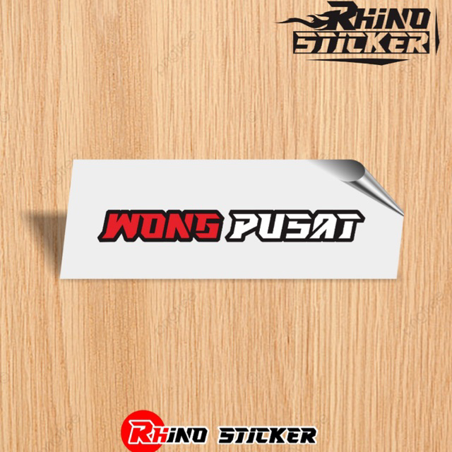Stiker Promo wong pusat Stiker cutting