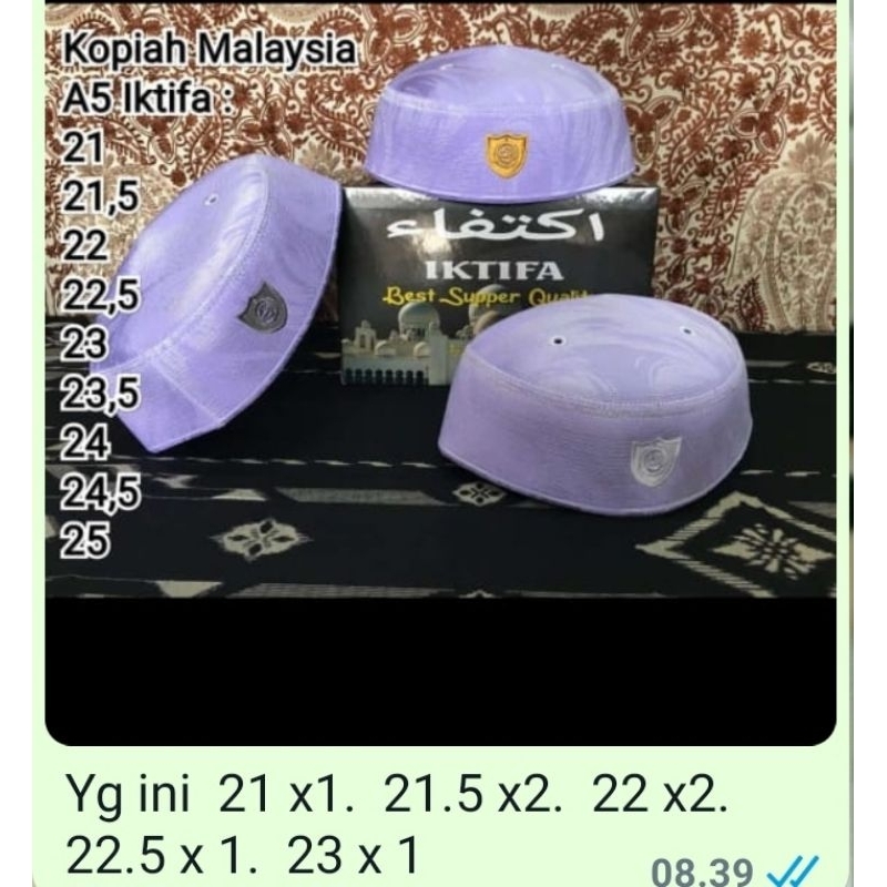 KUPIAH MALASIYA IKTIFA A5  280K