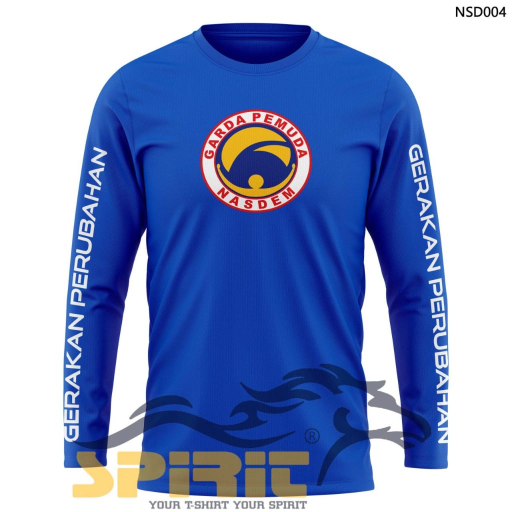 Kaos Partai Nasdem Garda Pemuda Indonesia Lengan Panjang Baju Partai Nasdem Gerakan Perubahan premiu