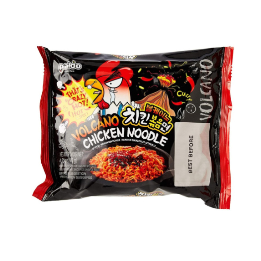 

Paldo Volcano Chicken Noodle Artificial Beef & Chicken Flavour [140gr]