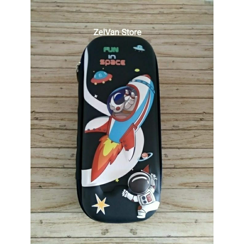 

Pencil Case Zipper PVC Rocket